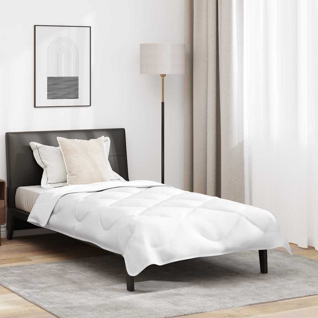 Dyne med pute 2 pcs Hvit Mikrofiber