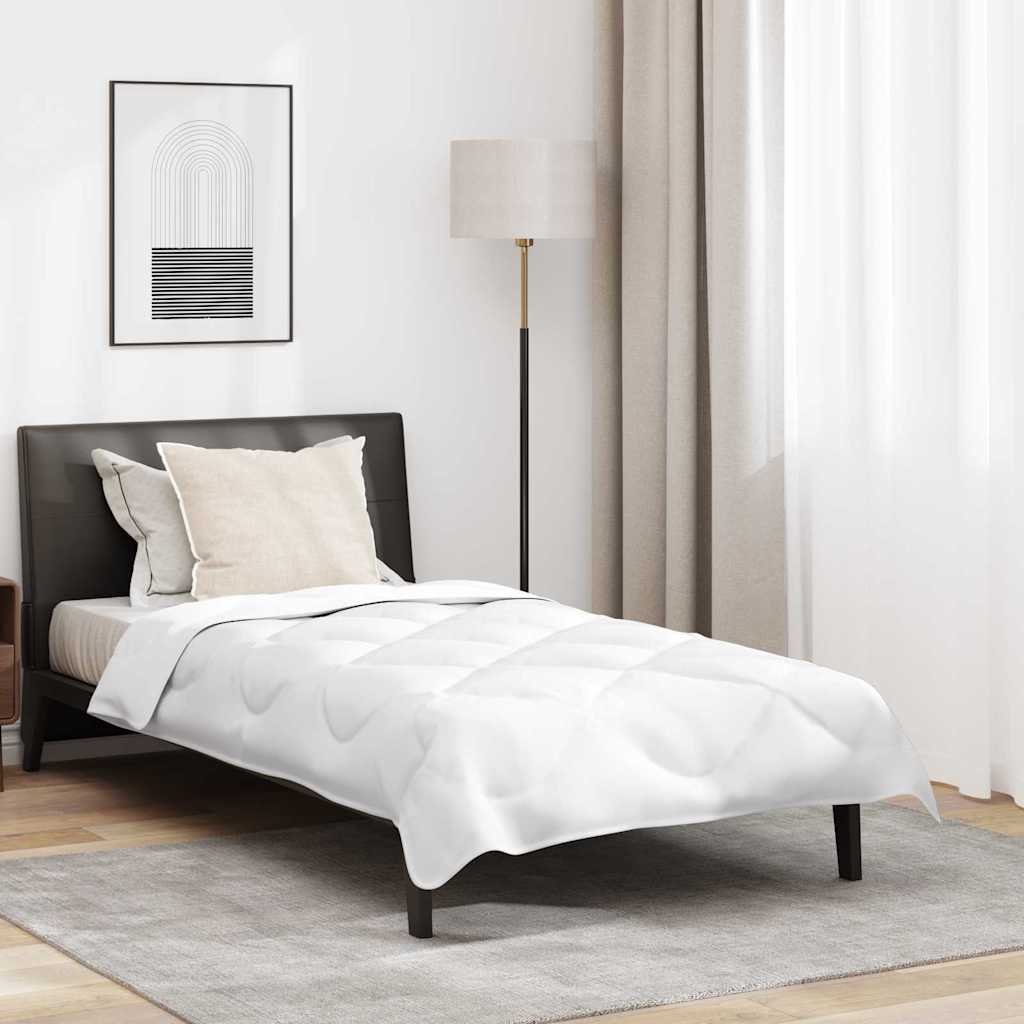 Dyne med pute 2 pcs Hvit Mikrofiber