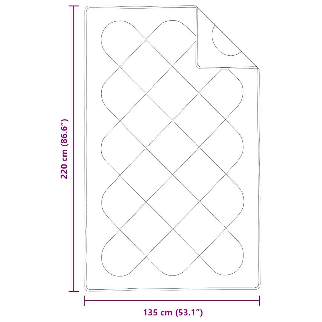 Dyne Sett med pute 2 pcs Hvit Mikrofiber