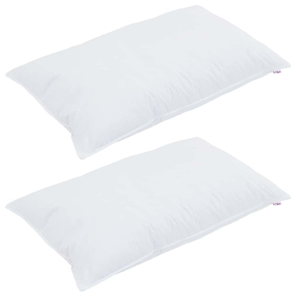 Allsesong dyne med pute 3 pcs Hvit Mikrofiber