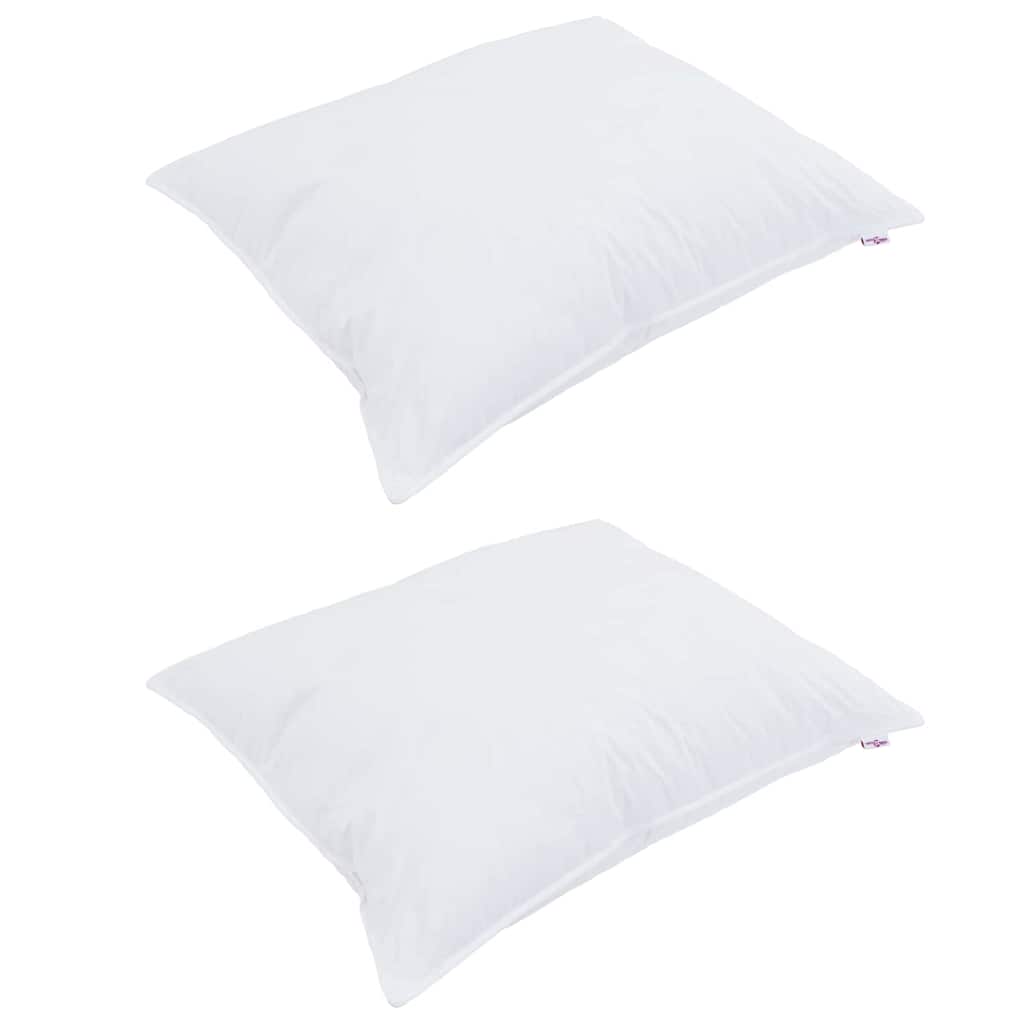Allsesong dyne med pute 3 pcs Hvit Mikrofiber