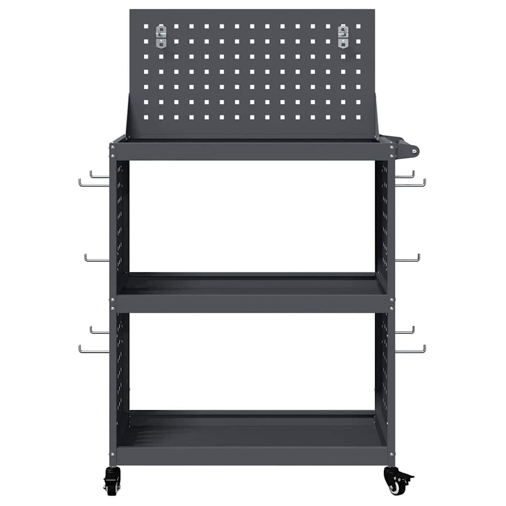 Verktøytrolley Antrasitt 65 x 35 x 111 cm Kaldvalsestål