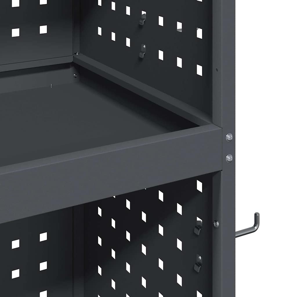 Verktøytrolley Antrasitt 65 x 35 x 111 cm Kaldvalsestål