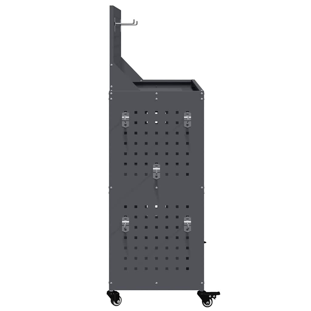 Verktøytrolley Antrasitt 65 x 35 x 111 cm Kaldvalsestål