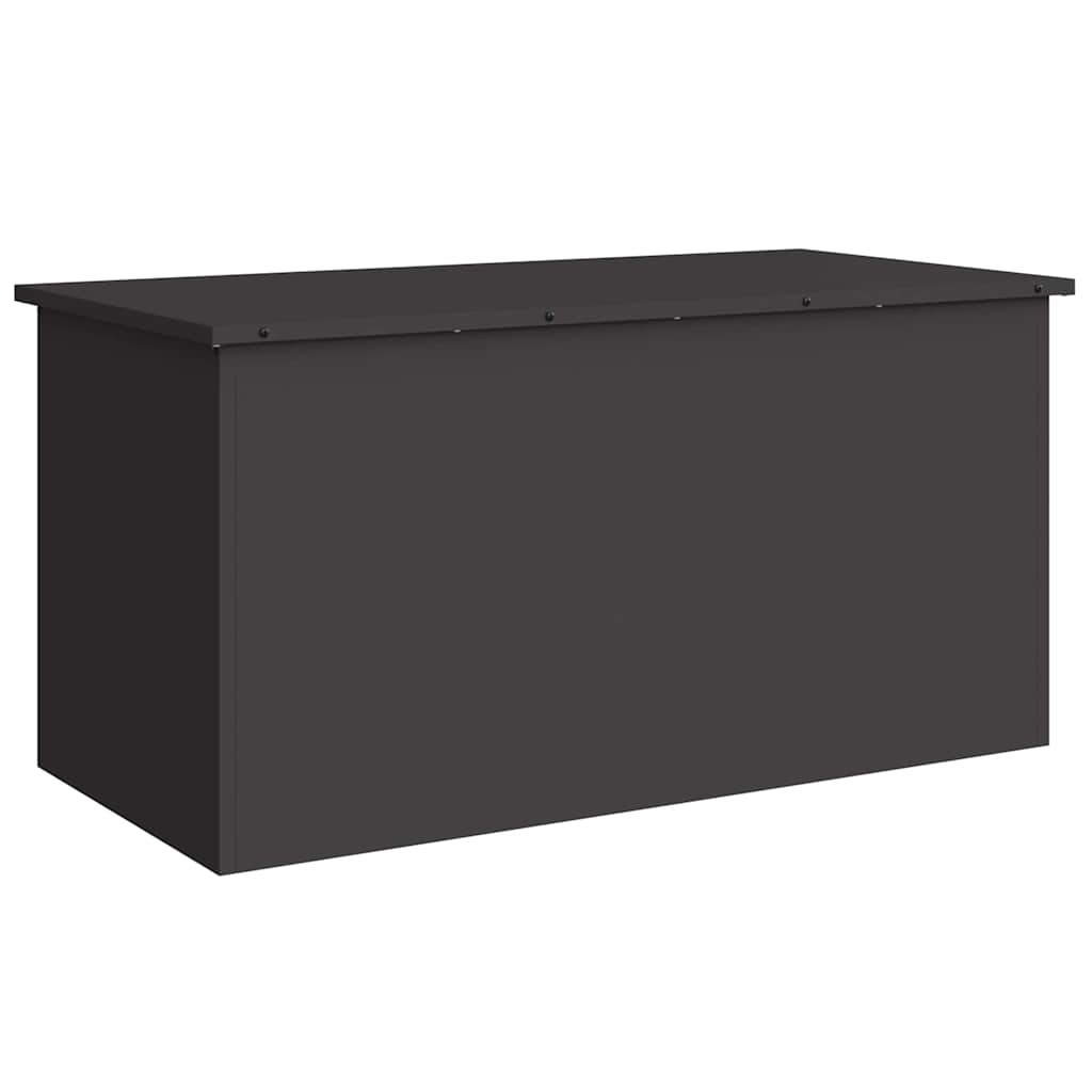 Hageoppbevaringsputeeske Stål 100 x 50,5 x 50 cm 220 Svart