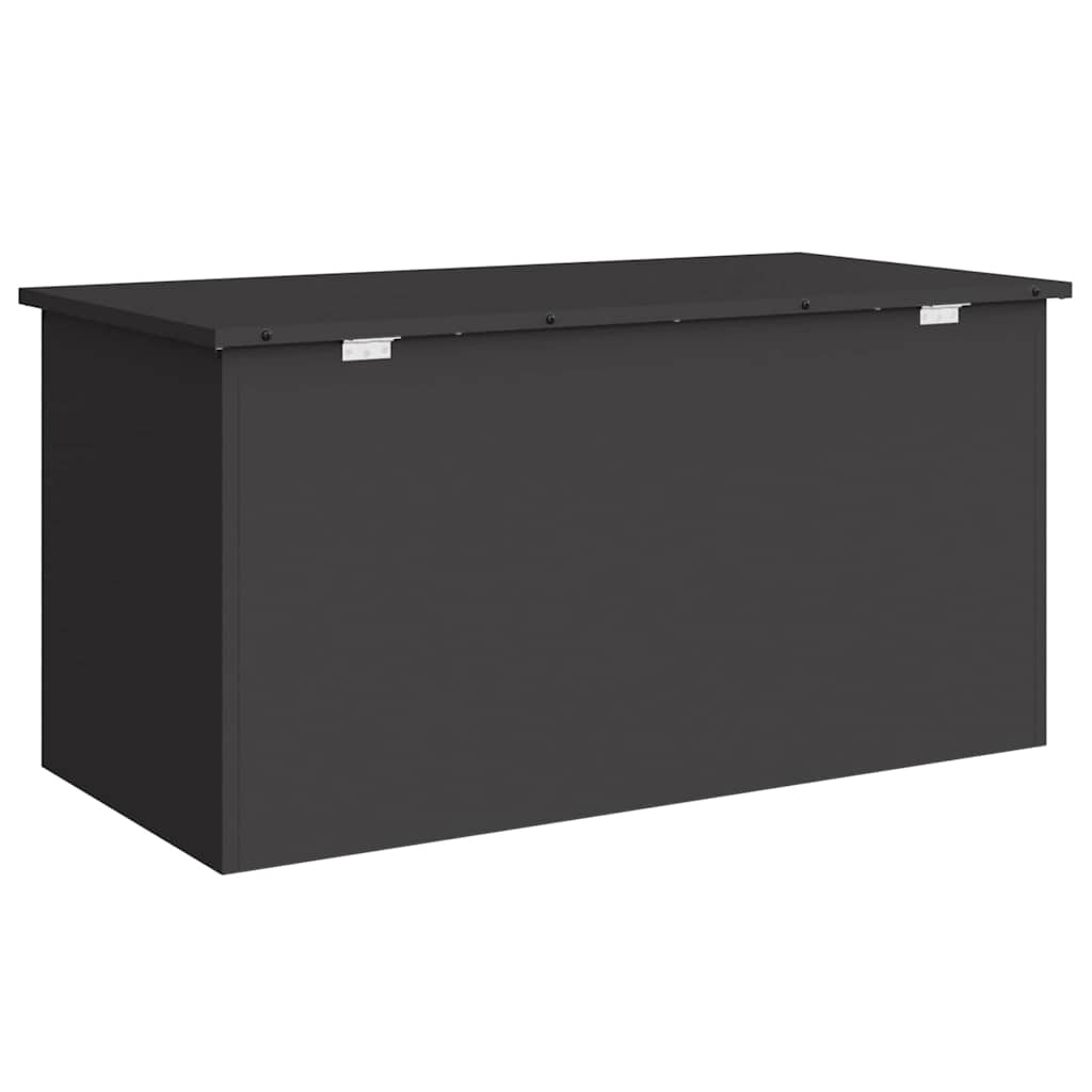 Hageoppbevaringsputeeske Stål 100 x 50,5 x 50 cm 220 Svart