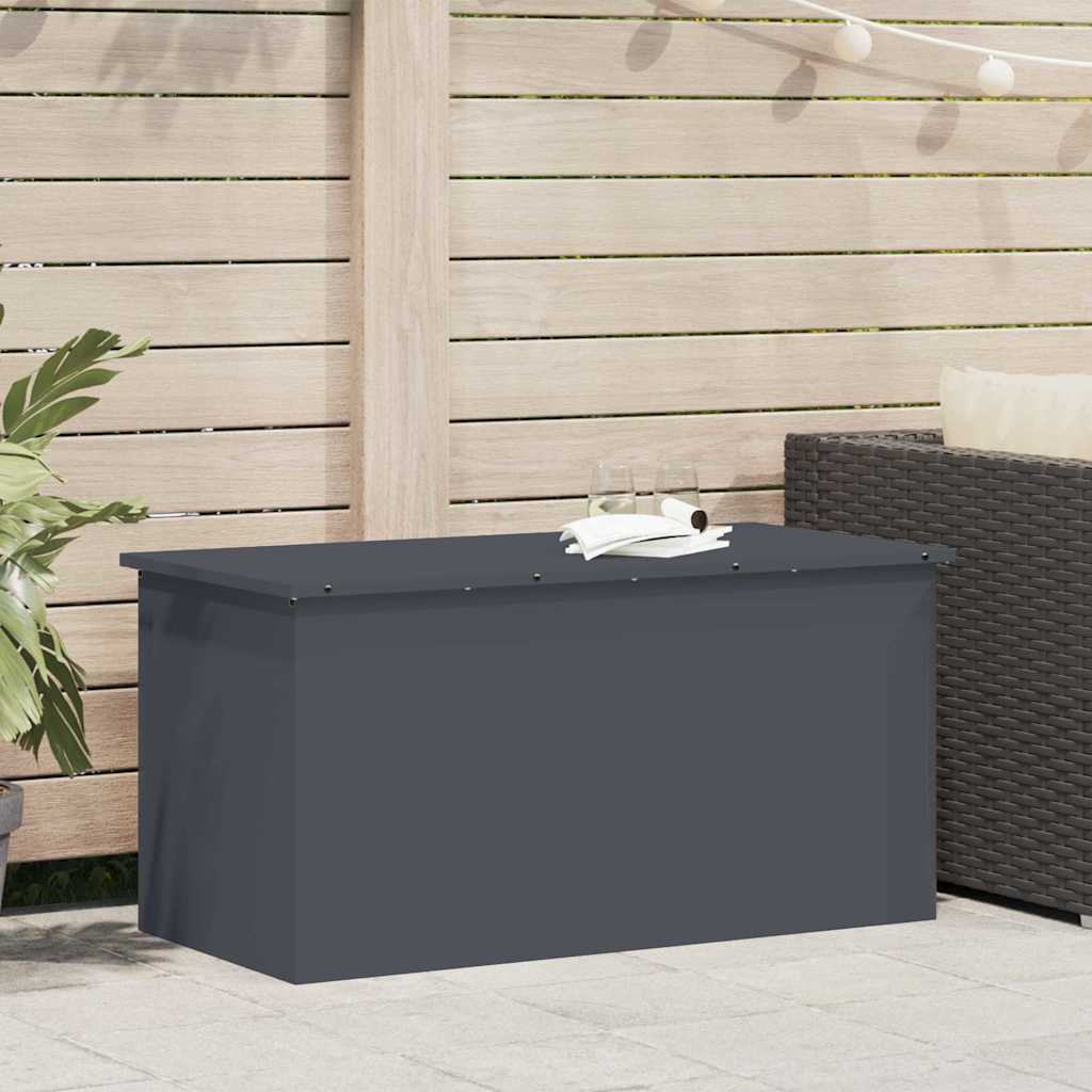 Hageoppbevaringsputeeske Stål 100 x 50,5 x 50 cm 220 Antrasitt