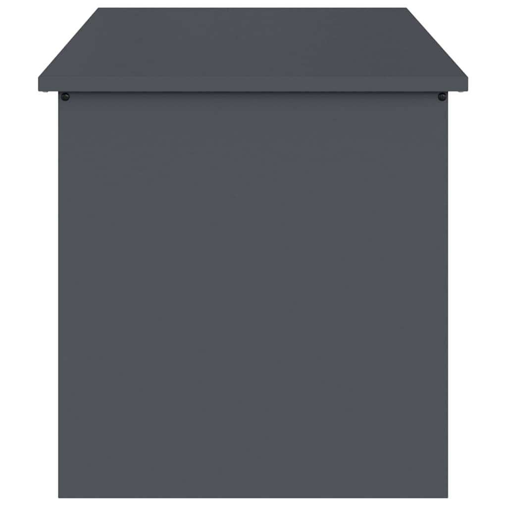 Hageoppbevaringsputeeske Stål 100 x 50,5 x 50 cm 220 Antrasitt