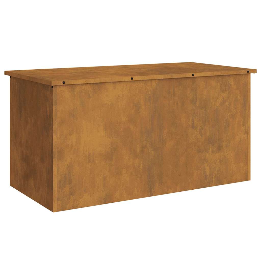 Hageoppbevaringsputeeske Stål 100 x 50,5 x 50 cm 220 Rusten