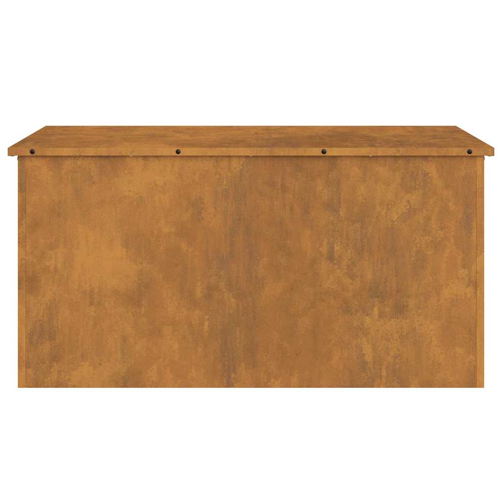 Hageoppbevaringsputeeske Stål 100 x 50,5 x 50 cm 220 Rusten