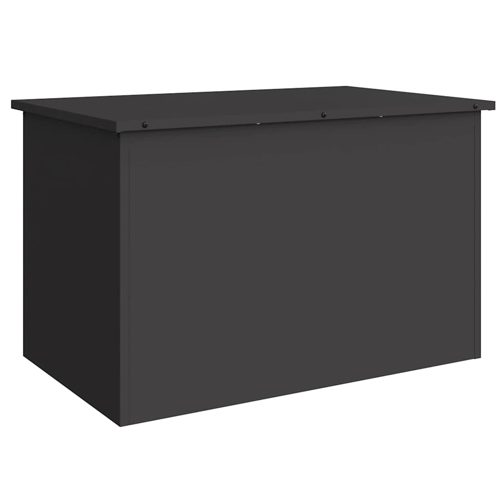 Hageoppbevaringsputeeske Stål 80 x 50,5 x 50 cm 180 Svart
