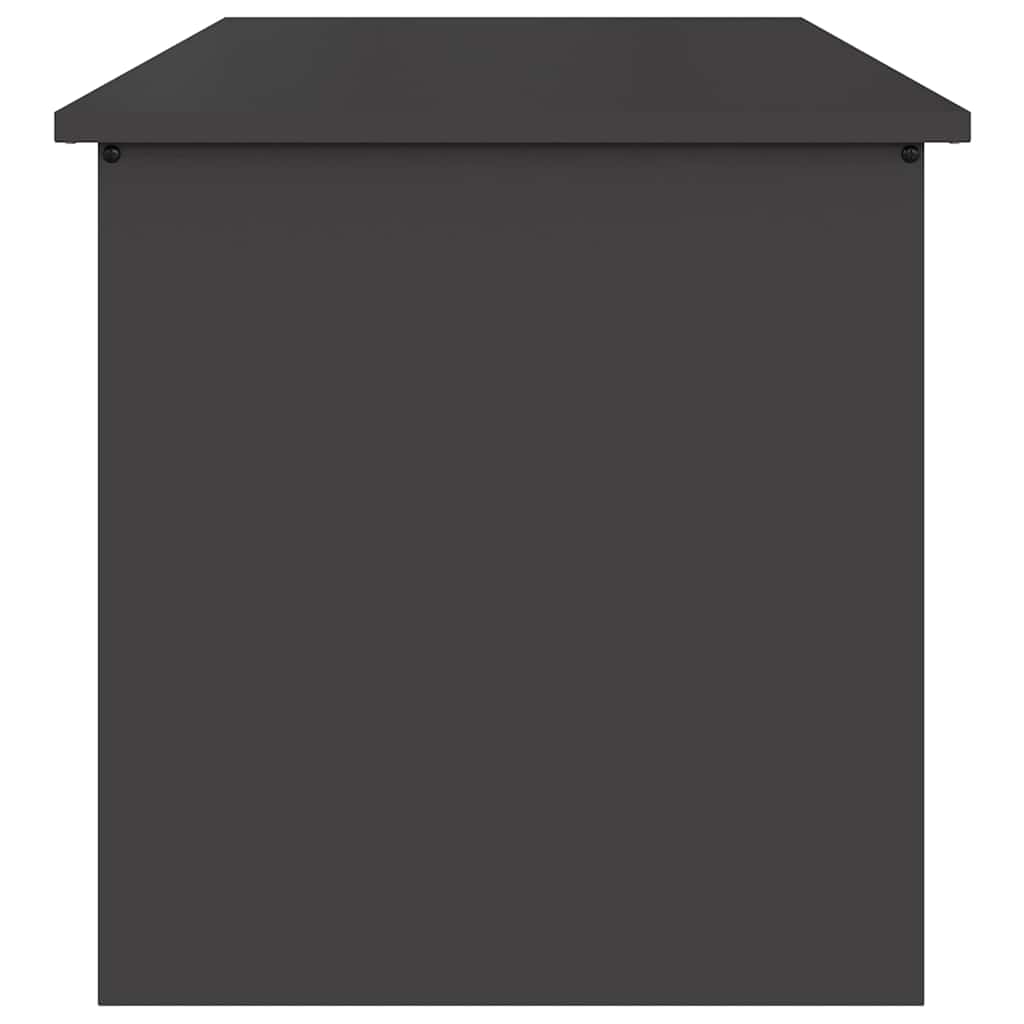 Hageoppbevaringsputeeske Stål 80 x 50,5 x 50 cm 180 Svart