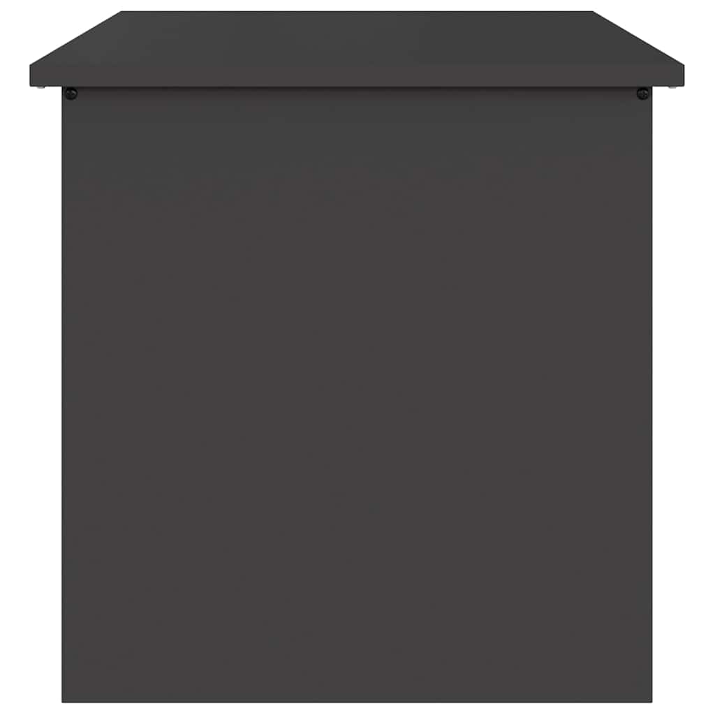 Hageoppbevaringsputeeske Stål 55 x 50,5 x 50 cm 117 L Svart