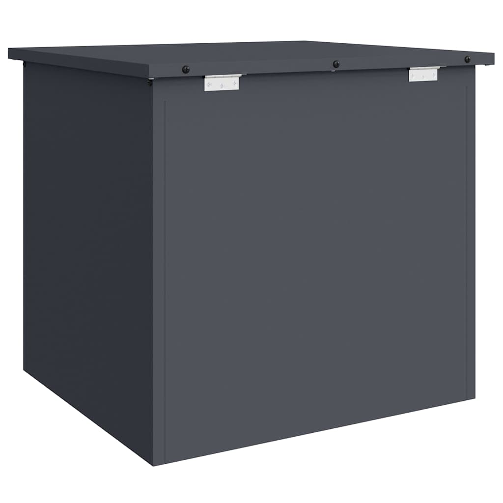 Hageoppbevaringsputeeske Stål 55 x 50,5 x 50 cm 117 Antrasitt