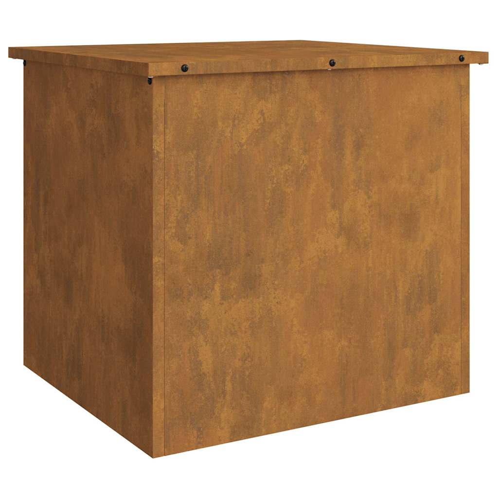 Hageoppbevaringsputeeske Stål 55 x 50,5 x 50 cm 220 Rusten