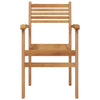 Hage stabelstoler 4 pcs Brun 55.5 x 55.5 x 90 cm Heltre teak
