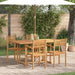 Hage Spisegruppe 5 pcs Naturlig Solid akasietre
