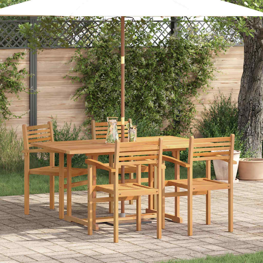 Hage Spisegruppe 5 pcs Naturlig Solid akasietre