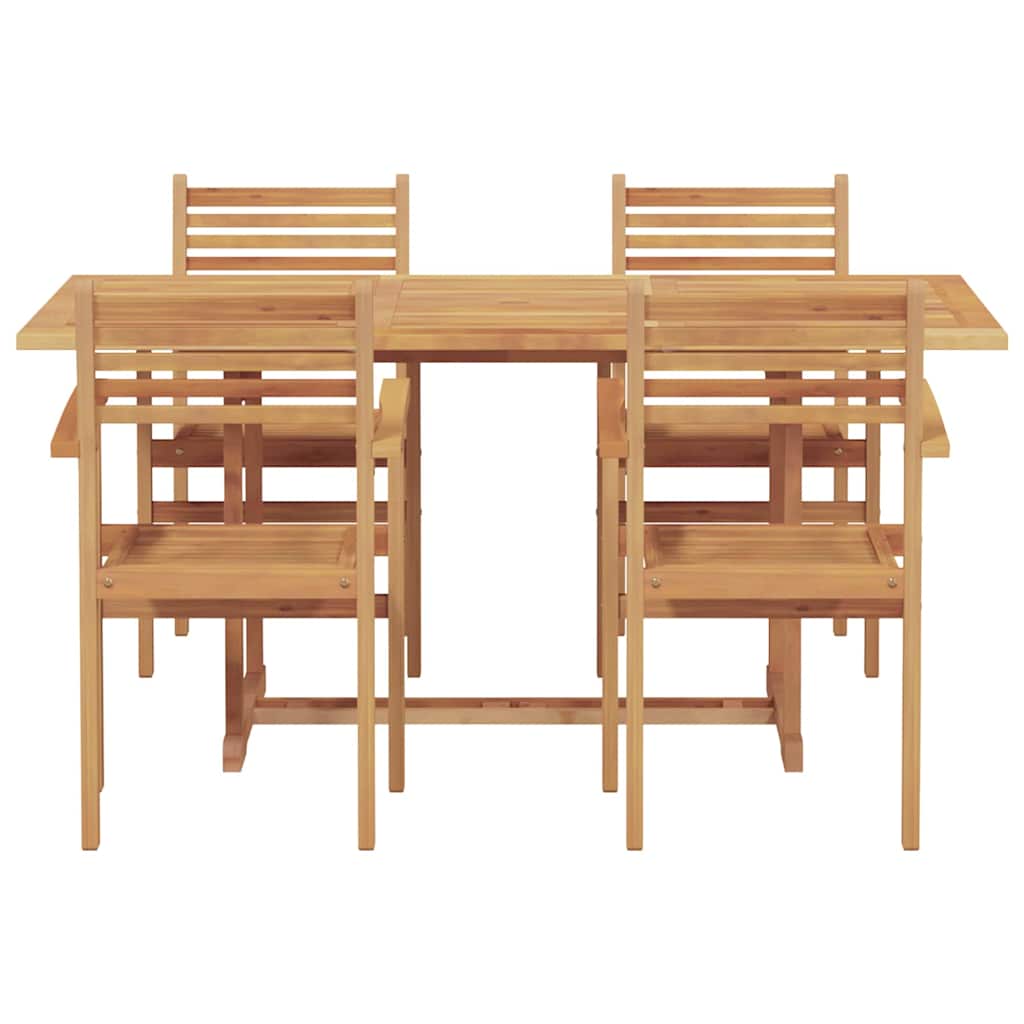 Hage Spisegruppe 5 pcs Naturlig Solid akasietre