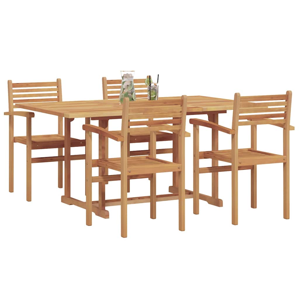 Hage Spisegruppe 5 pcs Naturlig Solid akasietre