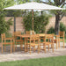 Hage Spisegruppe 7 pcs Naturlig Solid akasietre
