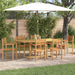 Hage Spisegruppe 7 pcs Brun Massivt Teaktre