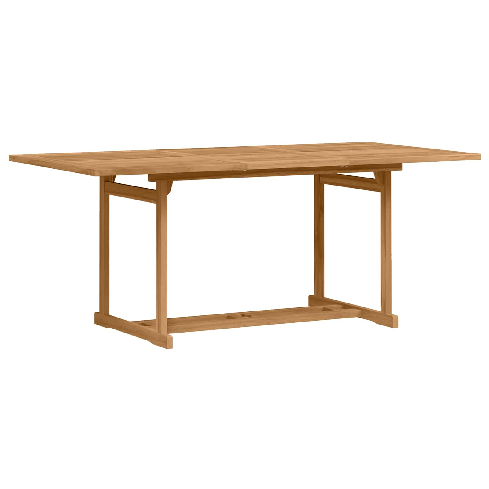 Hage Spisegruppe 9 pcs Brun Massivt Teaktre vidaXL