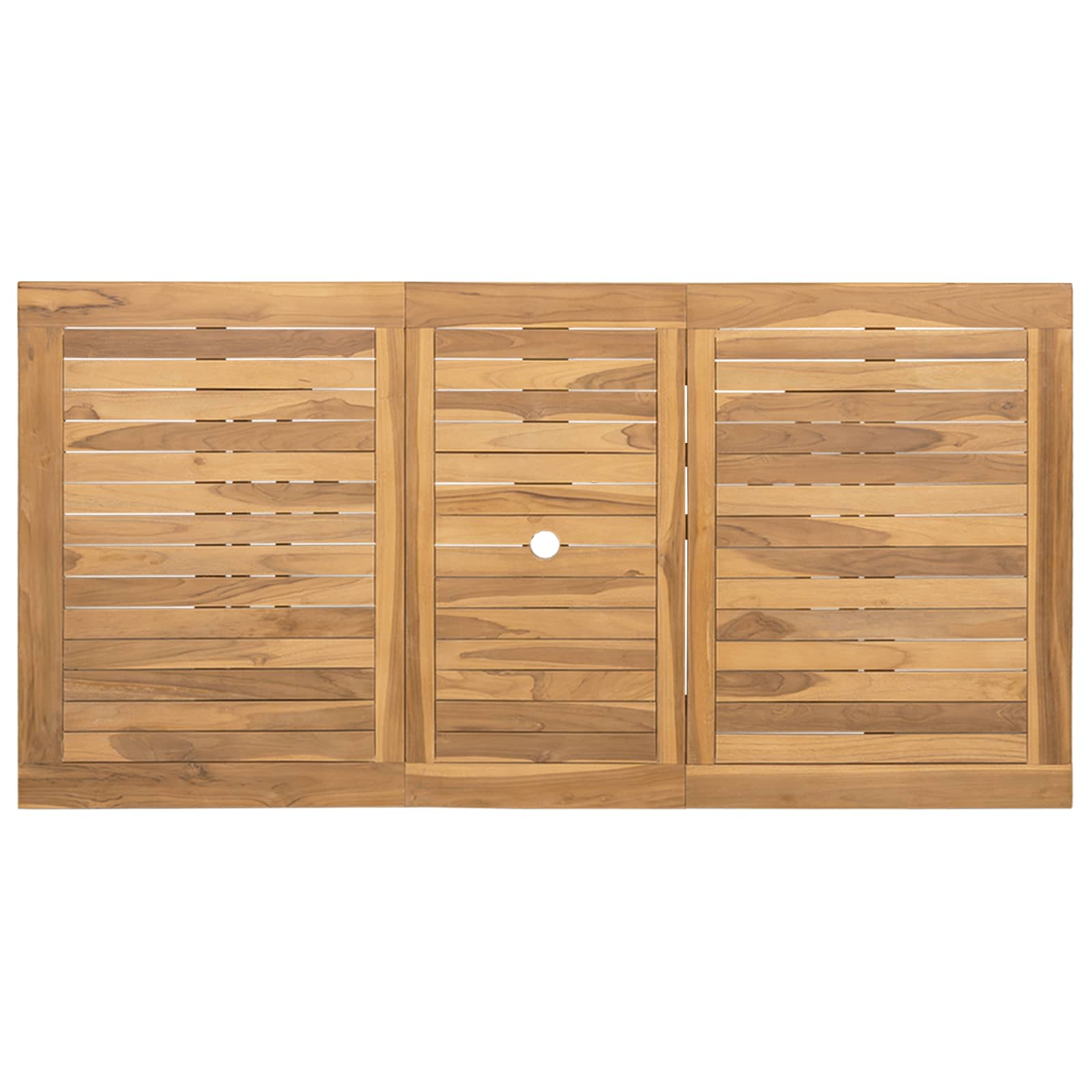 Hage Spisegruppe 9 pcs Brun Massivt Teaktre vidaXL