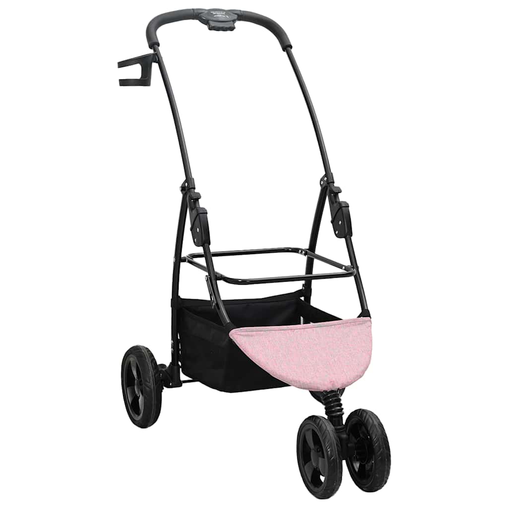 Sammenleggbar kjæledyrvogn Rosa 78 x 54 x 101 cm Polyester