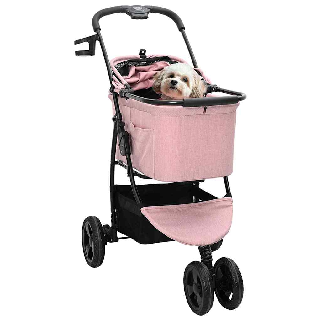 Sammenleggbar kjæledyrvogn Rosa 78 x 54 x 101 cm Polyester
