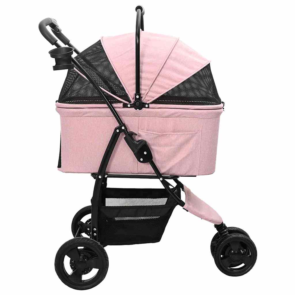 Sammenleggbar kjæledyrvogn Rosa 78 x 54 x 101 cm Polyester