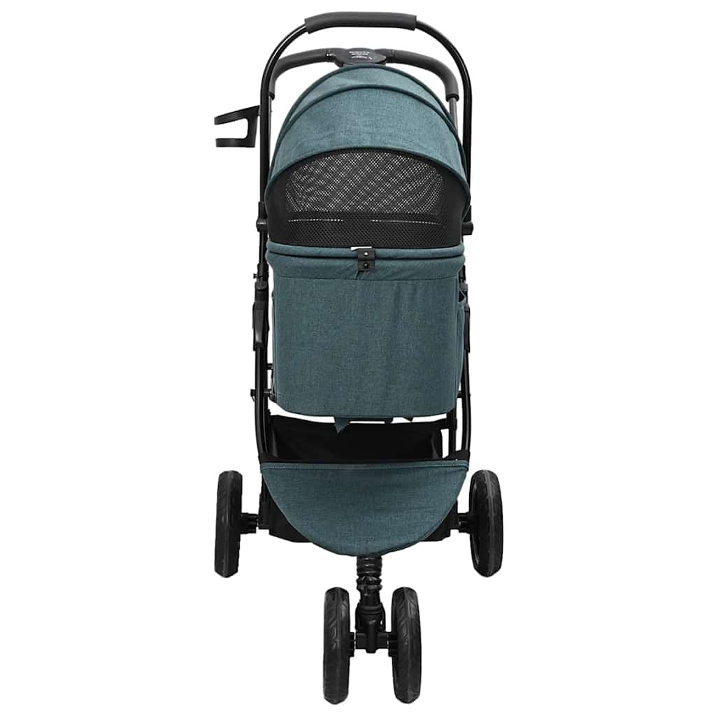 Sammenleggbar kjæledyrvogn grønn 78 x 54 x 101 cm Polyester