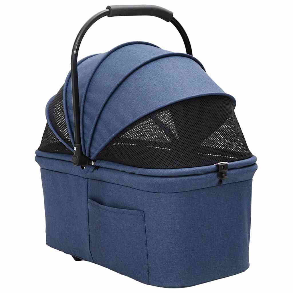 Sammenleggbar kjæledyrvogn Blå 78 x 54 x 101 cm Polyester