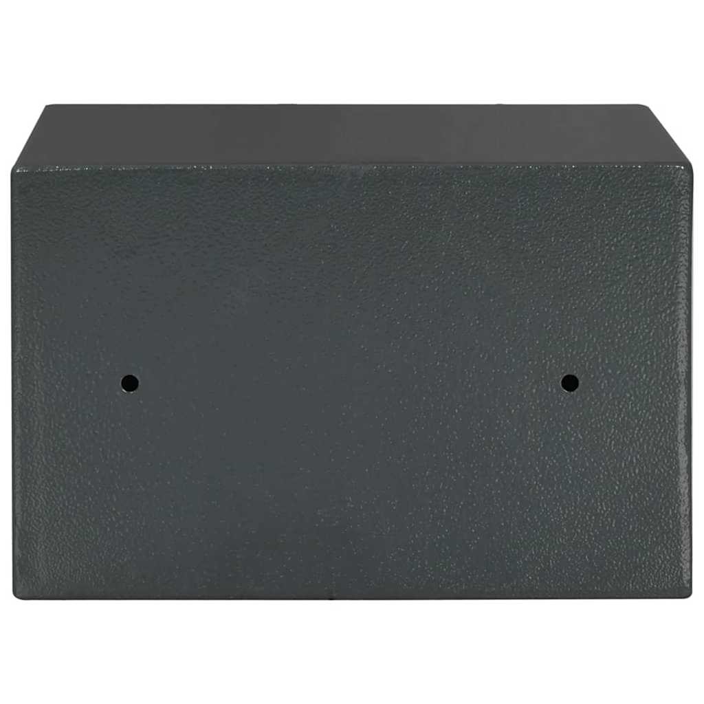 Digital safe med lås Mørke grå 31 x 20 x 20 cm Stål