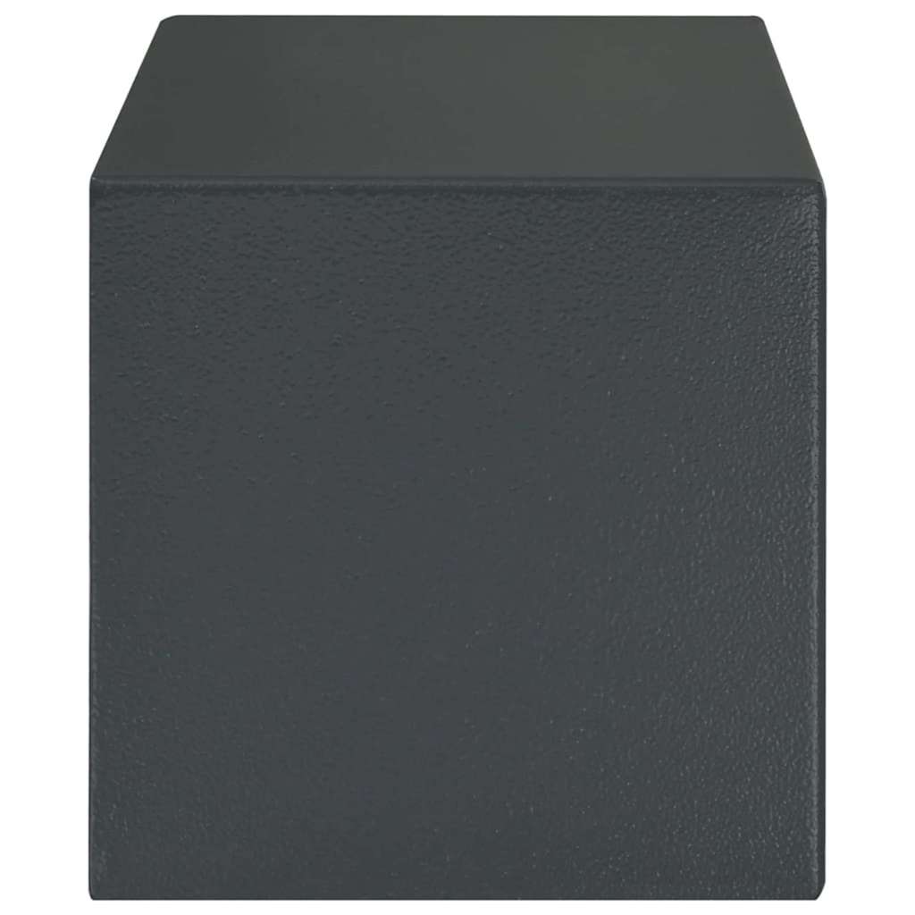 Safe Box med lås Mørke grå 31 x 20 x 20 cm Stål
