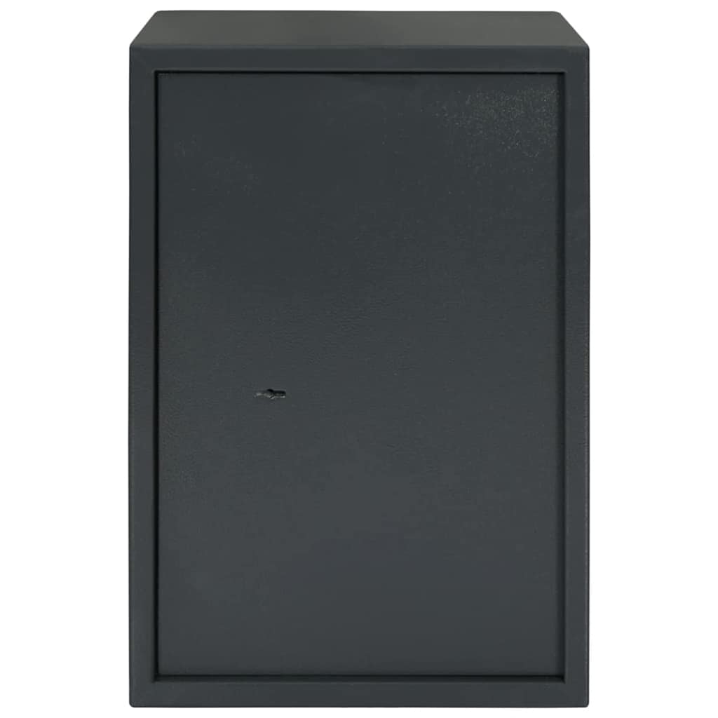 Safe Box med lås Mørke grå 35 x 31 x 50 cm Stål vidaXL