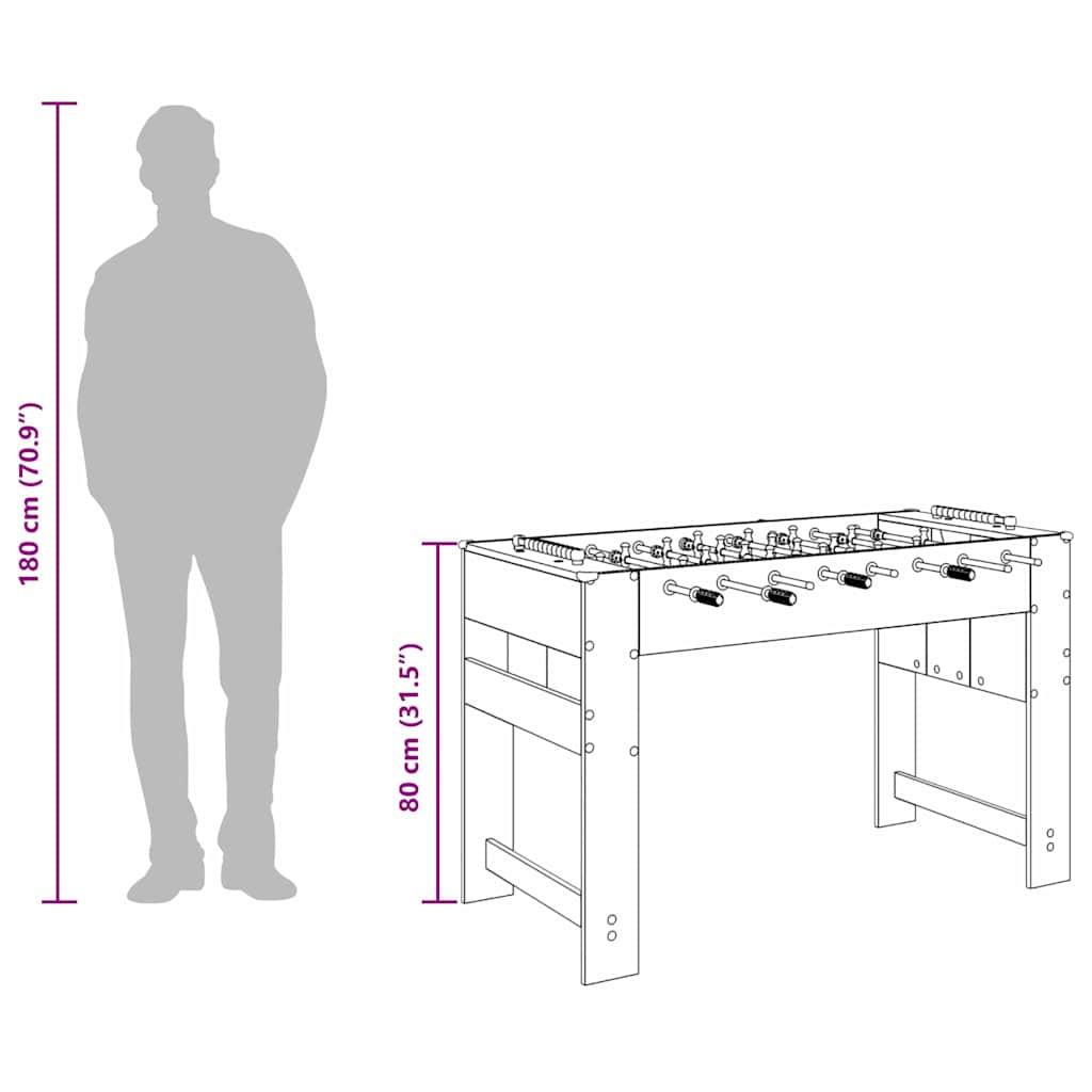 Buzzebord Hvit 125 x 60,5 x 80 cm Konstruert tre