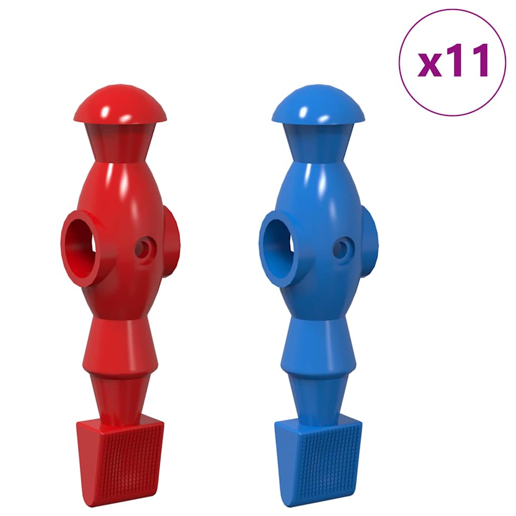Foosball Bord Spillere 22 pcs Blå og rød 2,4 x 2,1 x 9,7 cm PP