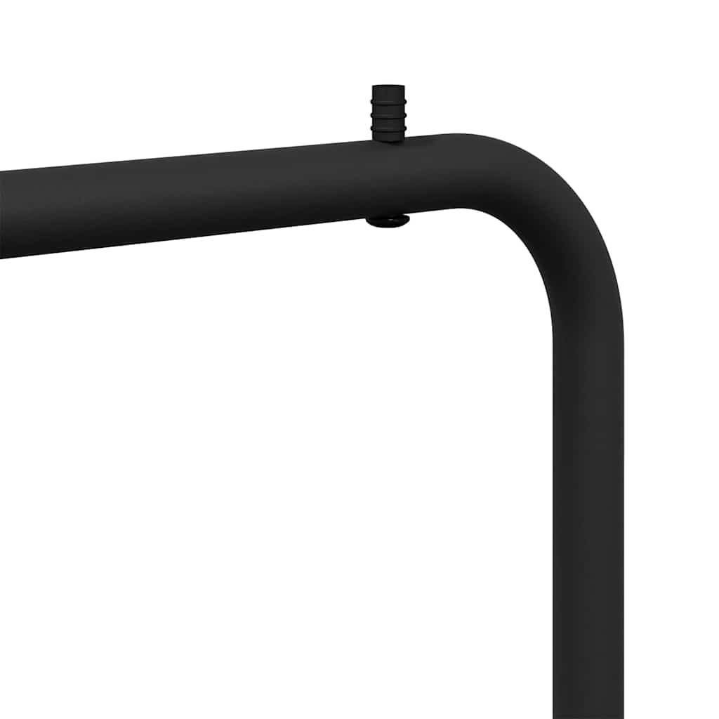 Klesstativ med lagring Svart 100 x 56 x 154 cm Stål