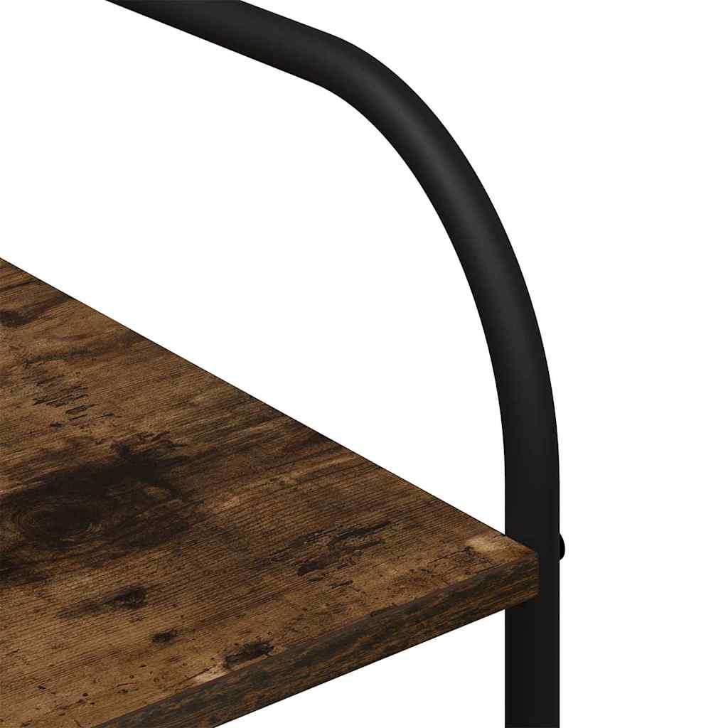 Klesstativ med hylle Brun Eik 120 x 44 x 160 cm Konstruert tre