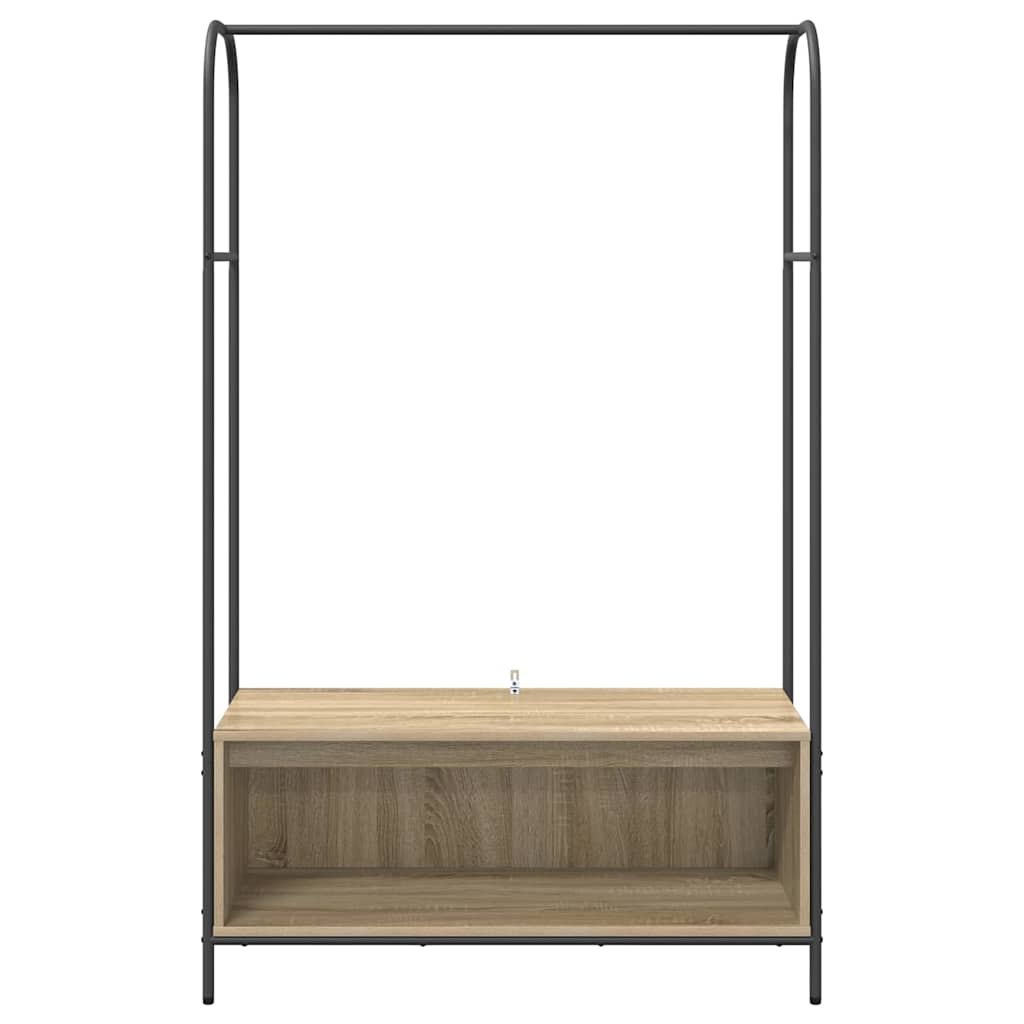 Klesstativ Brun Eik 100 x 44 x 160 cm Konstruert tre