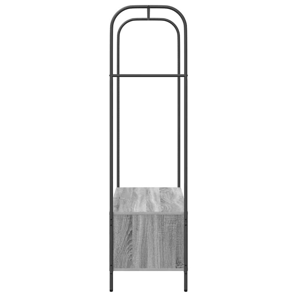 Klesstativ med lagring Grå 100 x 44 x 160 cm Konstruert tre