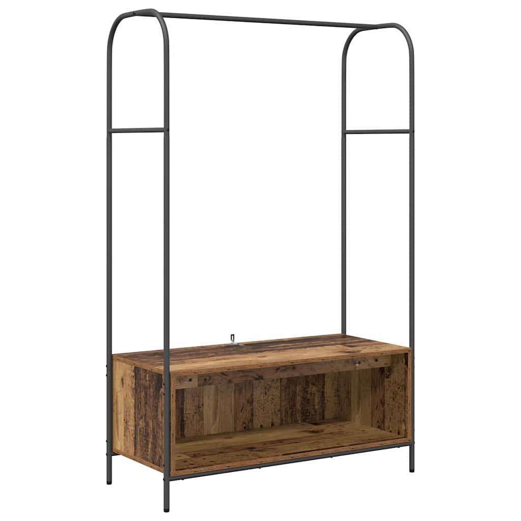Klesstativ Brun Eik 100 x 44 x 160 cm Konstruert tre