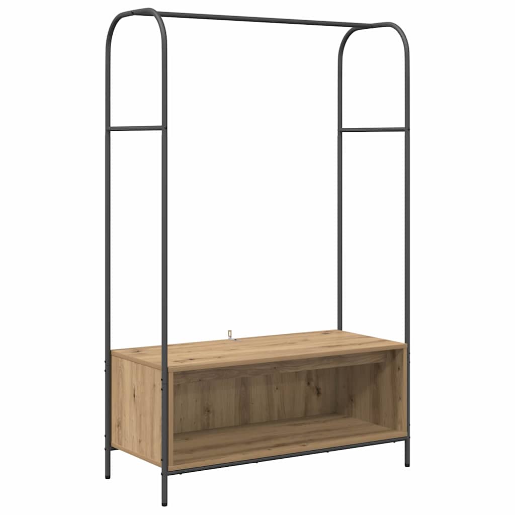 Klesstativ Brun Eik 100 x 44 x 160 cm Konstruert tre