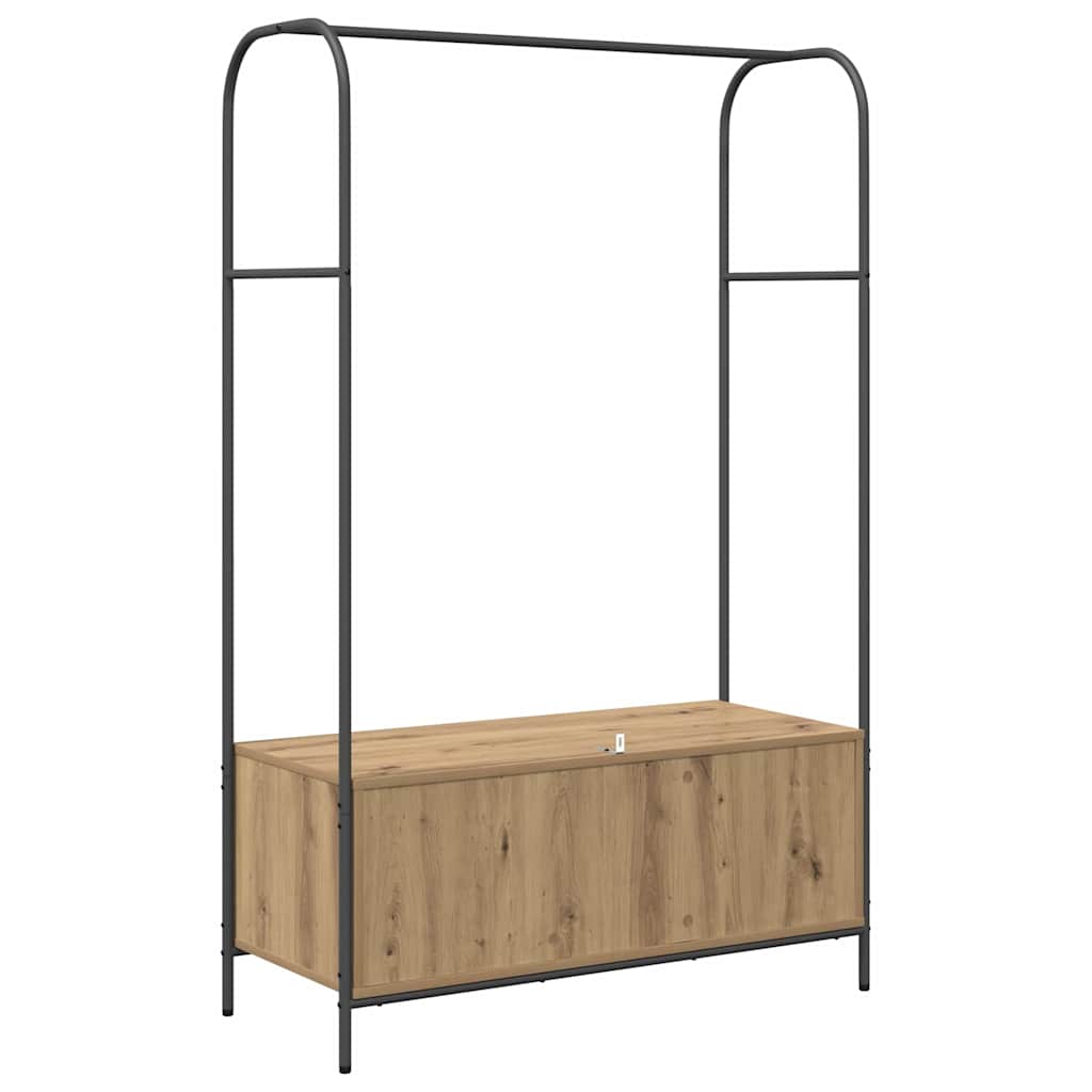 Klesstativ Brun Eik 100 x 44 x 160 cm Konstruert tre