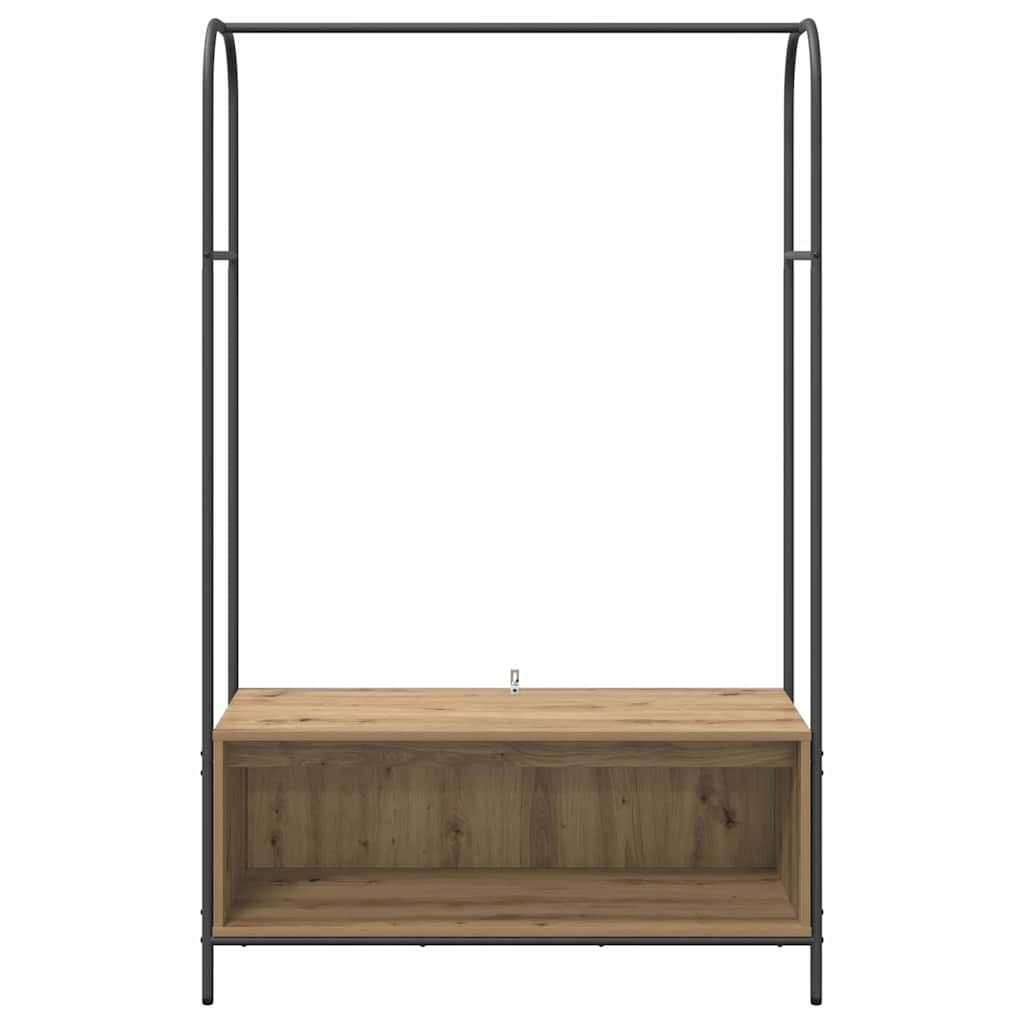 Klesstativ Brun Eik 100 x 44 x 160 cm Konstruert tre