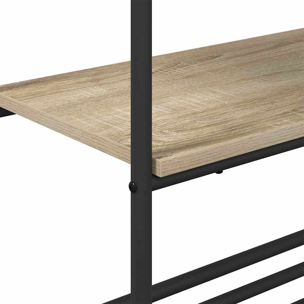 Klesstativ med hylle Sonoma eik 60 x 30 x 171 cm Konstruert tre