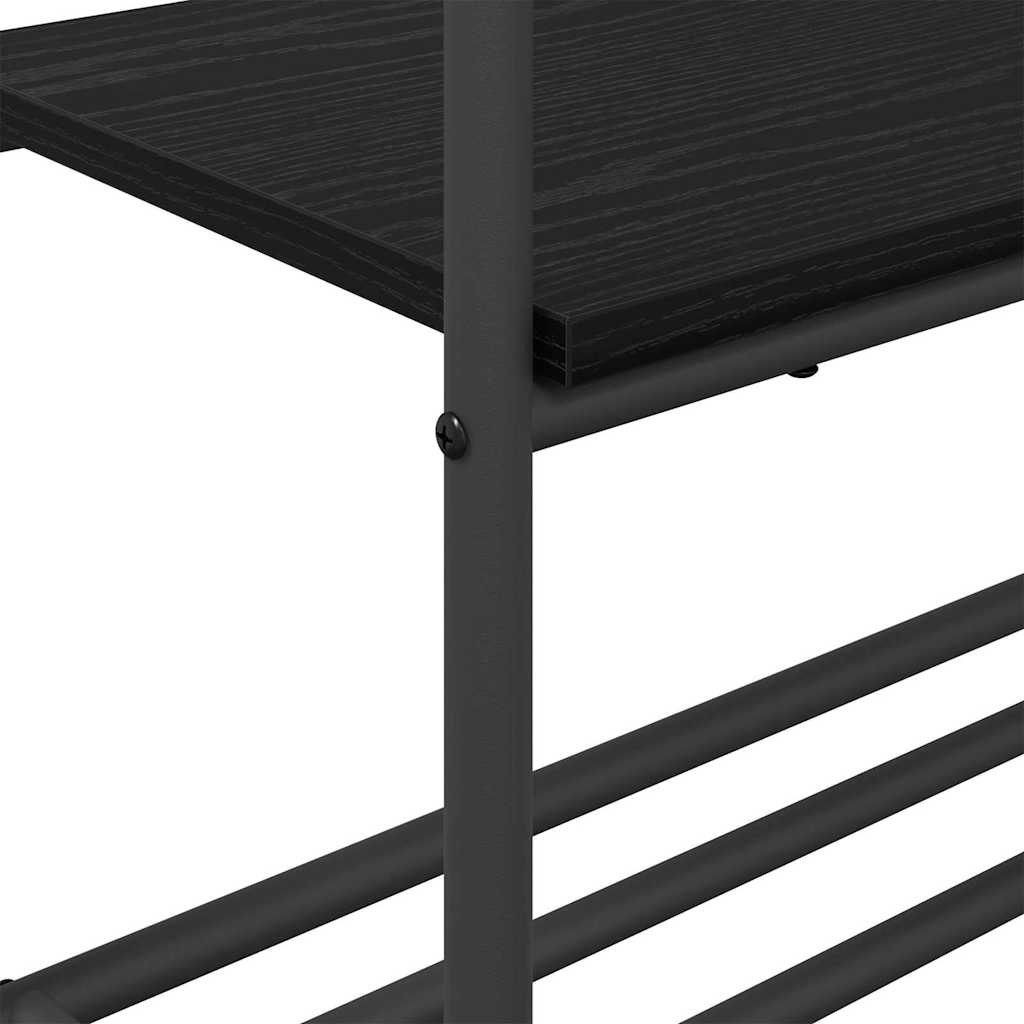 Klesstativ Svart Eik 77 x 30 x 171 cm Konstruert tre