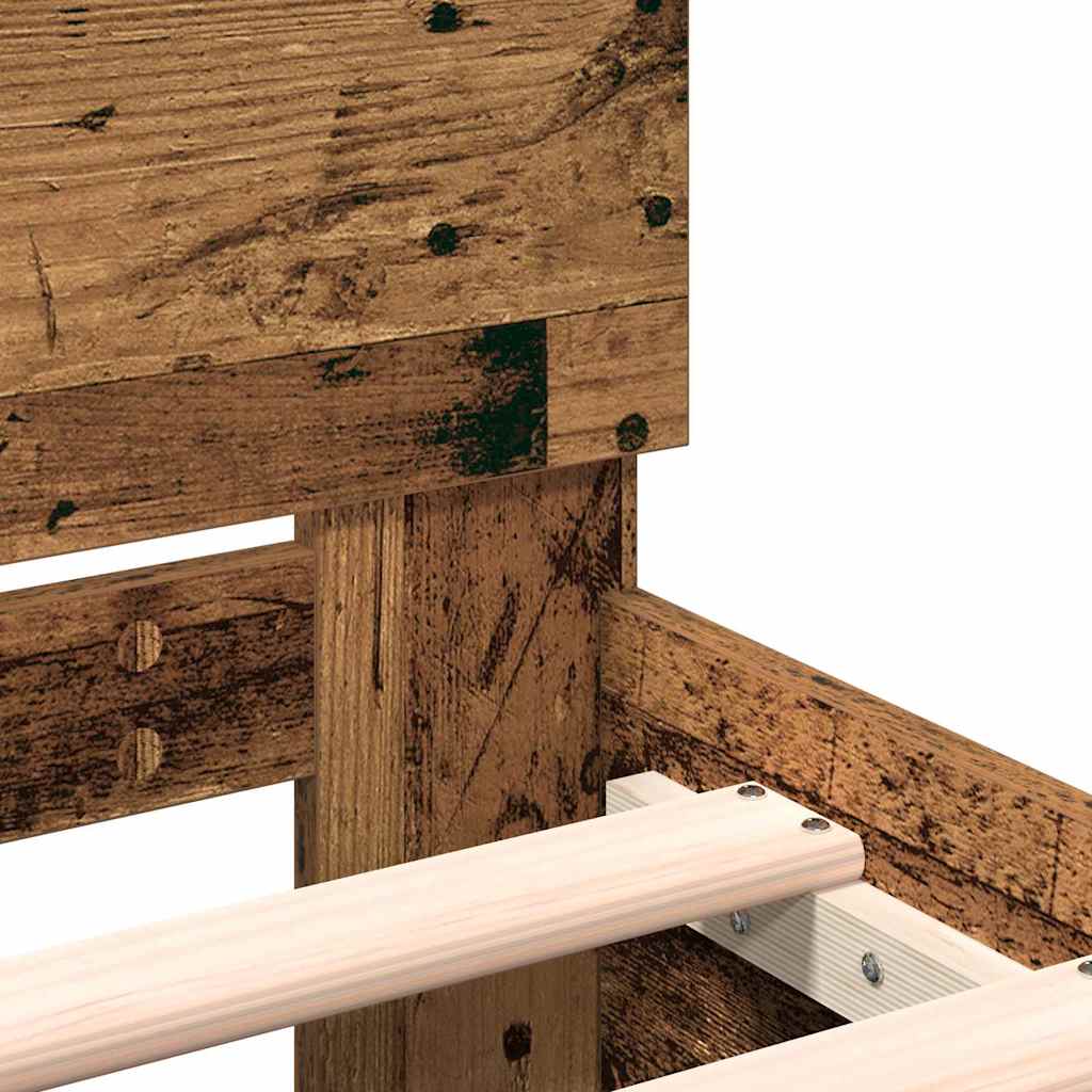 Sengestamme Gammelt tre 203 x 185 x 70 cm Konstruert tre