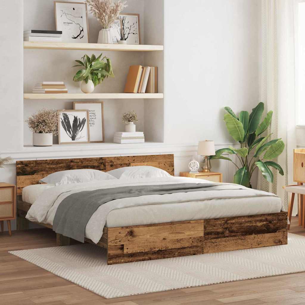 Sengestamme Gammelt tre 203 x 185 x 70 cm Konstruert tre